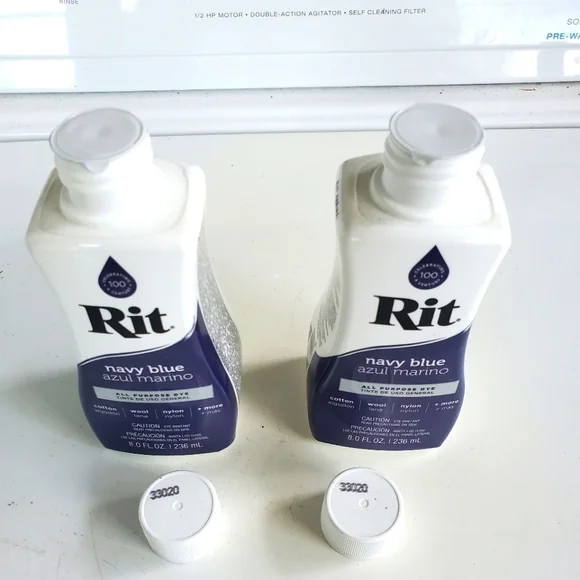 New 2 Bottles of Rit All Purpose Liquid Dye Navy Blue - Picture 3 of 3